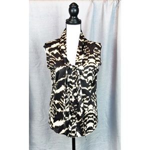 Calvin Klein Sleeveless Tie Front Blouse size S